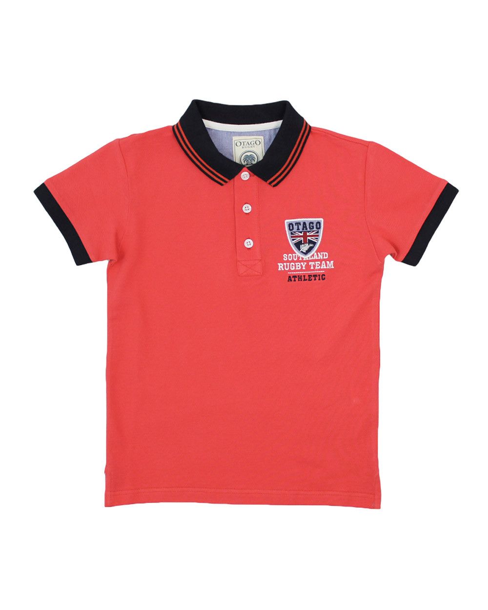 Polo Artax Framboise kid Otago rugby face