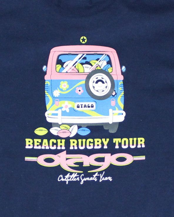 Sérigraphie : motif dos du tee shirt Combidos enfant Otago bleu marine