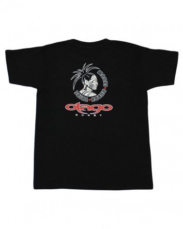 T-shirt Taranaki Otago rugby enfant col rond noir
