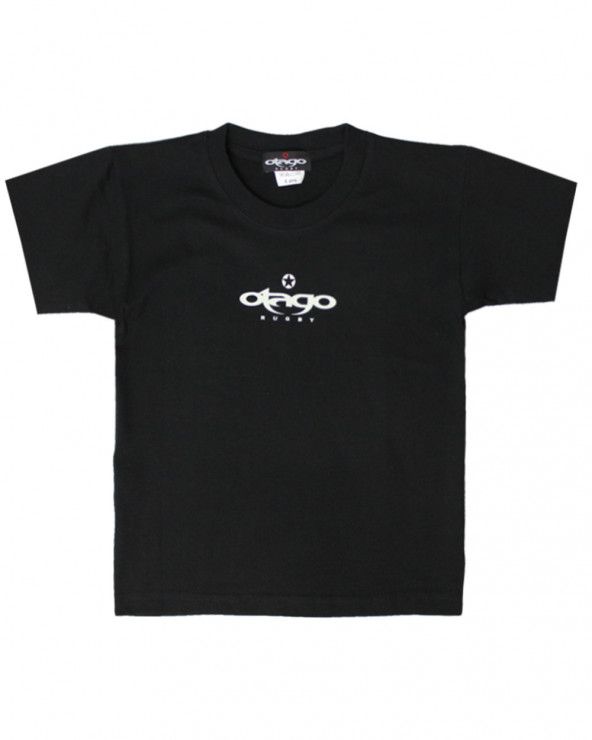 T-shirt Team Otago rugby enfant col rond noir