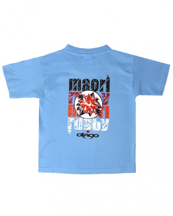 T-shirt Flower Otago rugby enfant col rond ciel