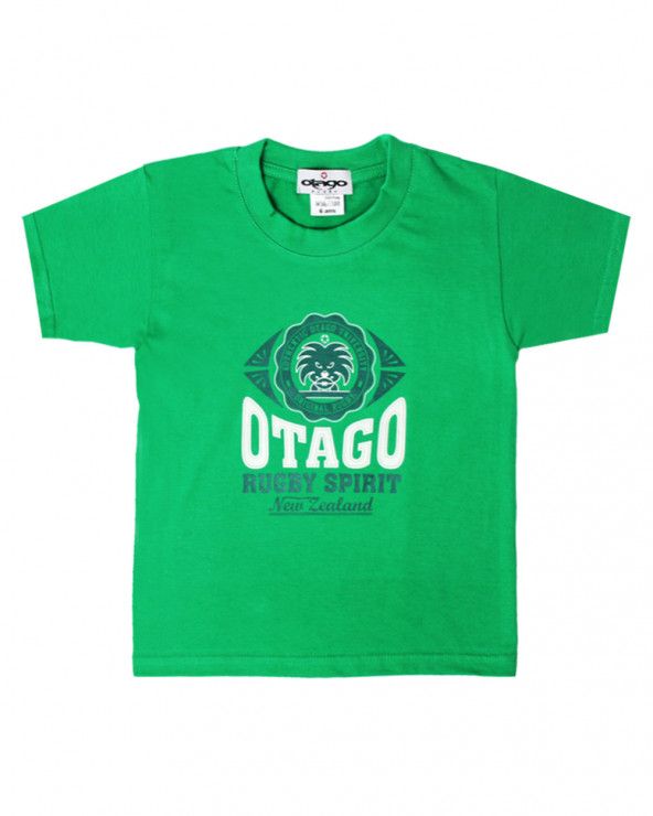 T-shirt Everlandy Otago rugby enfant col rond vert