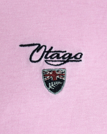 Broderie côté coeur du polo Griff Otago rose pour homme