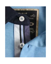 GRIFF POLO MC OTAGO CIEL CHINÉ GRIFF POLO MC OTAGO CIEL CHINÉ