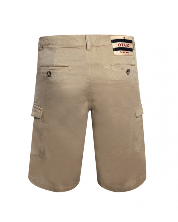 Dos du Bermuda Key Otago rugby beige homme