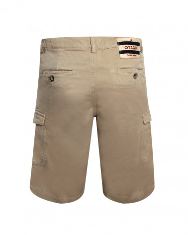 Dos du Bermuda Key Otago rugby beige homme