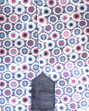 Chemise Kasero Otago à motifs bleu rose pour homme