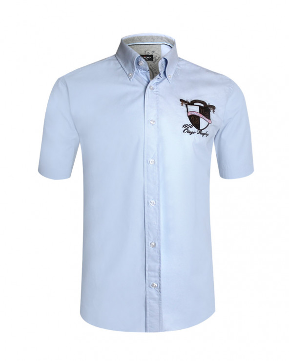 chemise Bella manches courtes Otago rugby ciel homme