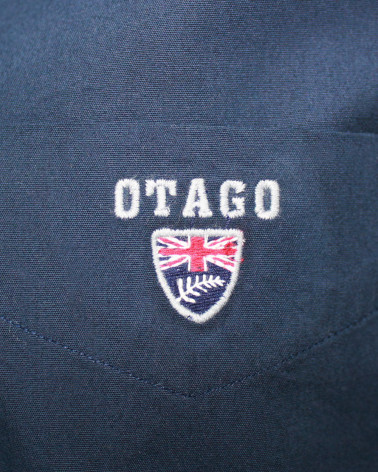 Broderie côté coeur de la chemise Buenos aires Otago bleu marine pour homme