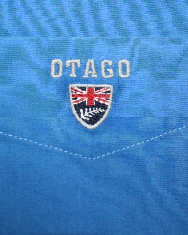 Broderie côté coeur de la chemise Buenos aires Otago bleu lavande pour homme