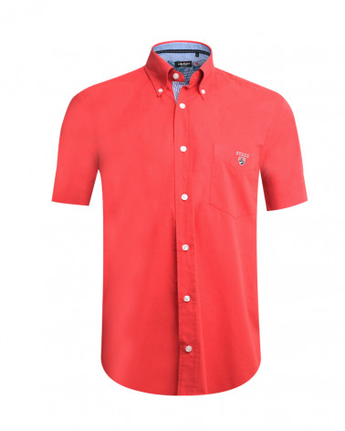 chemise Buenos Aires Otago manches courtes corail homme