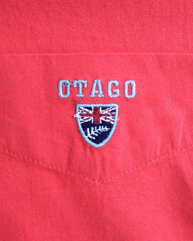 Broderie côté coeur de la chemise Buenos aires Otago corail pour homme