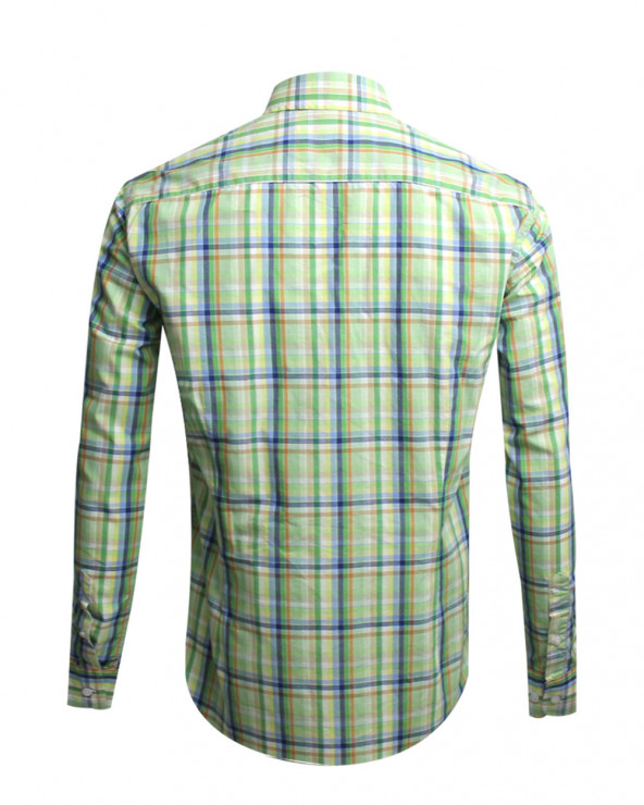 Dos de la chemise Toby Otago vert pour homme