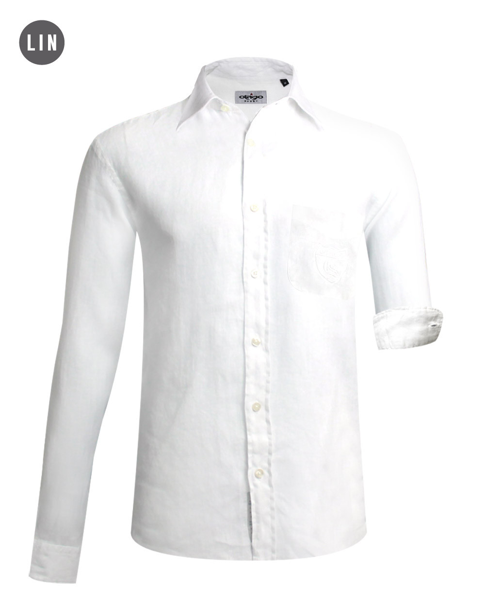 chemise 2011 manches longues Otago blanche homme