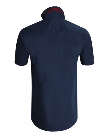 Dos de la chemise French Otago bleu marine pour homme