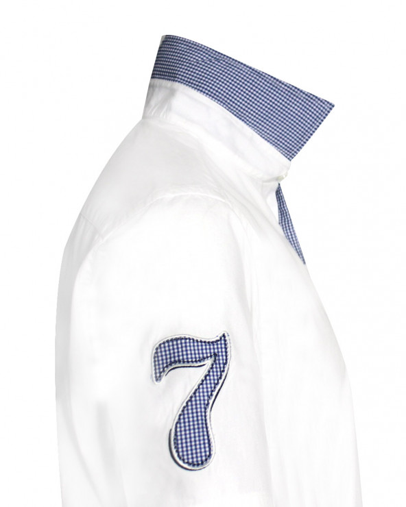 Détail produit de la chemise Brighton Otago blanc pour homme
