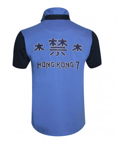 Dos du polo Hong Kong Otago Lavande et marine pour homme