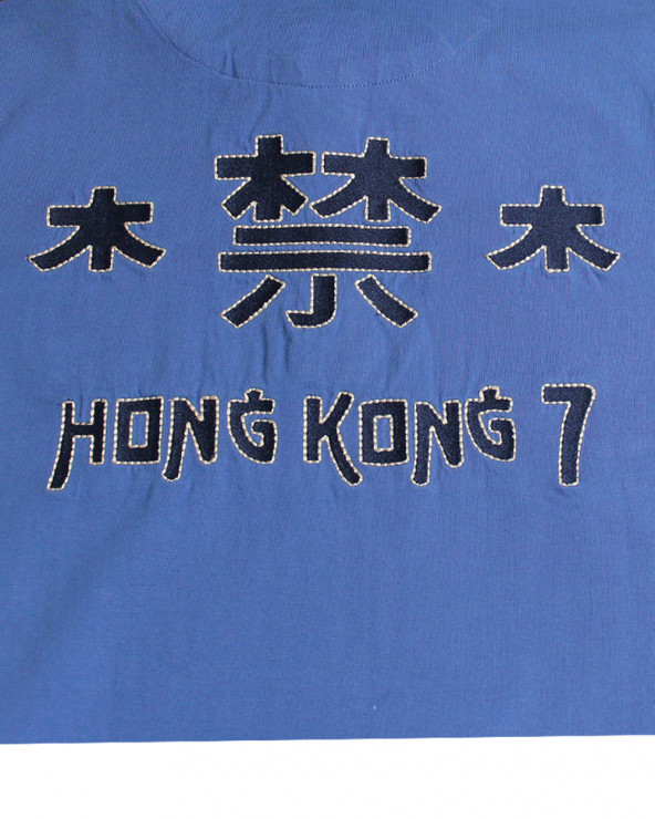 Ensemble brodé au dos du polo Hong kong Otago lavande et marine pour homme