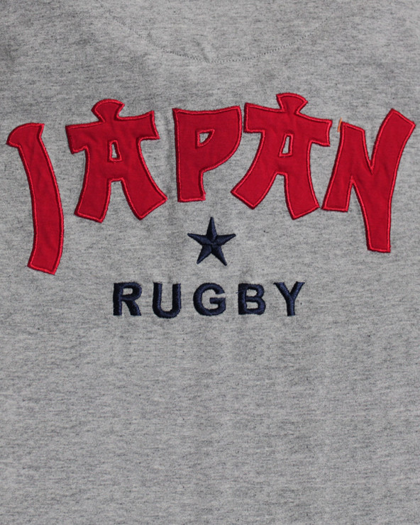 Ensemble brodé au dos du polo Japan Otago gris pour homme