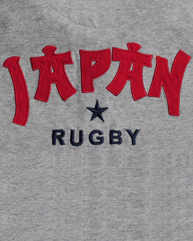 Ensemble brodé au dos du polo Japan Otago gris pour homme