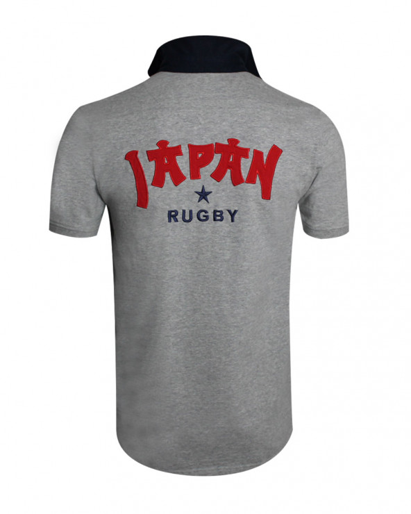 Dos du polo Japan Otago gris pour homme