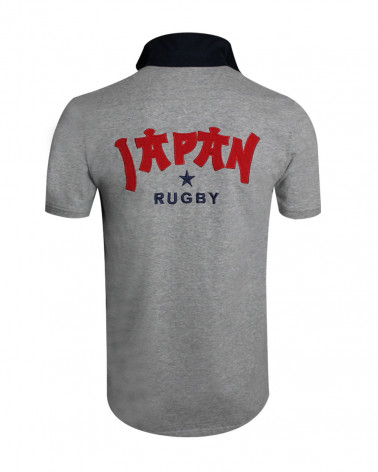 Dos du polo Japan Otago gris pour homme