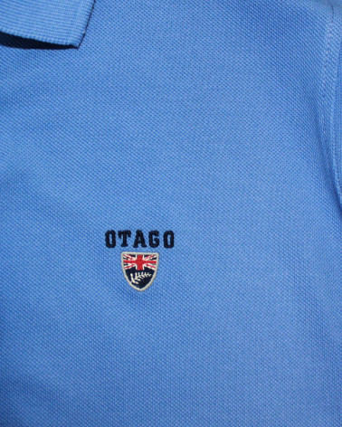 Broderie côté coeur du polo Buenago Otago bleu ciel pour homme