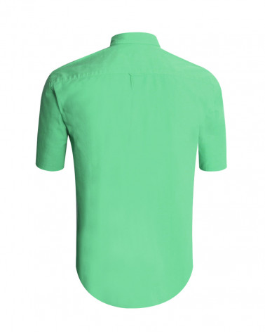 Dos de la chemise Oxford Otago vert anis pour homme