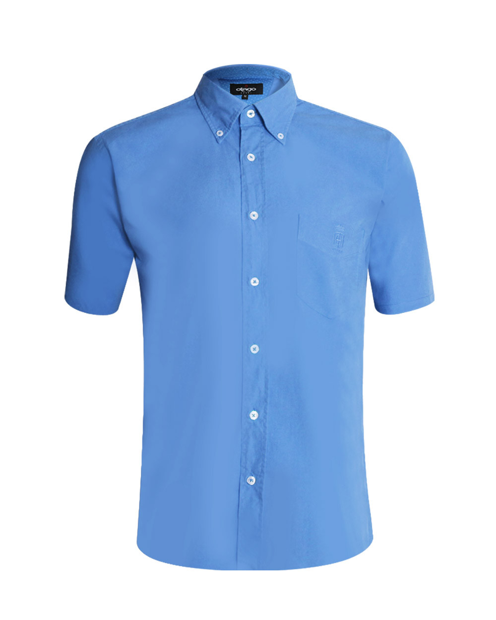 Chemise Oxford Otago manches courtes bleu lavande homme