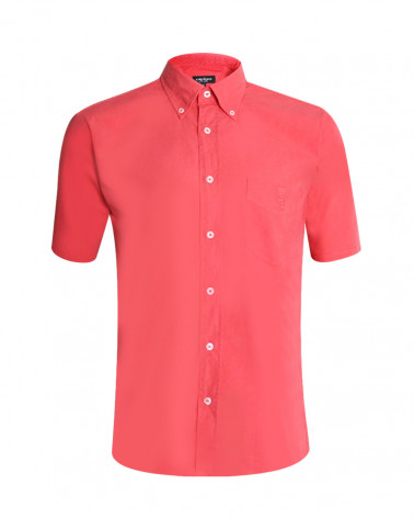 Chemise Oxford Otago manches courtes corail homme