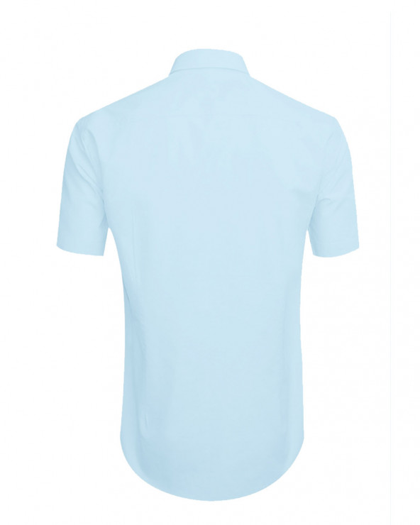 Dos de la chemise Oxford Otago bleu ciel pour homme