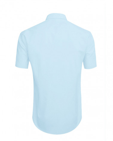 Dos de la chemise Oxford Otago bleu ciel pour homme