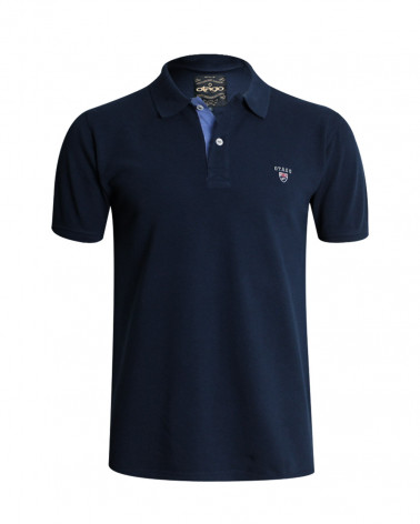 Polo manches courtes Buenago bleu marine homme