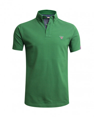 Polo manches courtes Montlery Otago vert homme