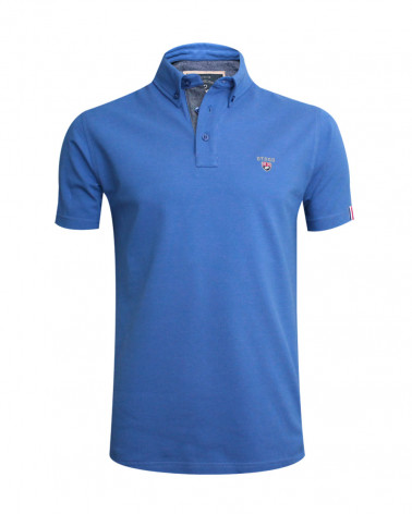 Polo Montlery Otago manches courtes bleu lavande homme