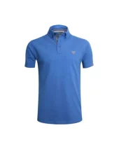 MONTLERY POLO MC OTAGO BLEU LAVANDE