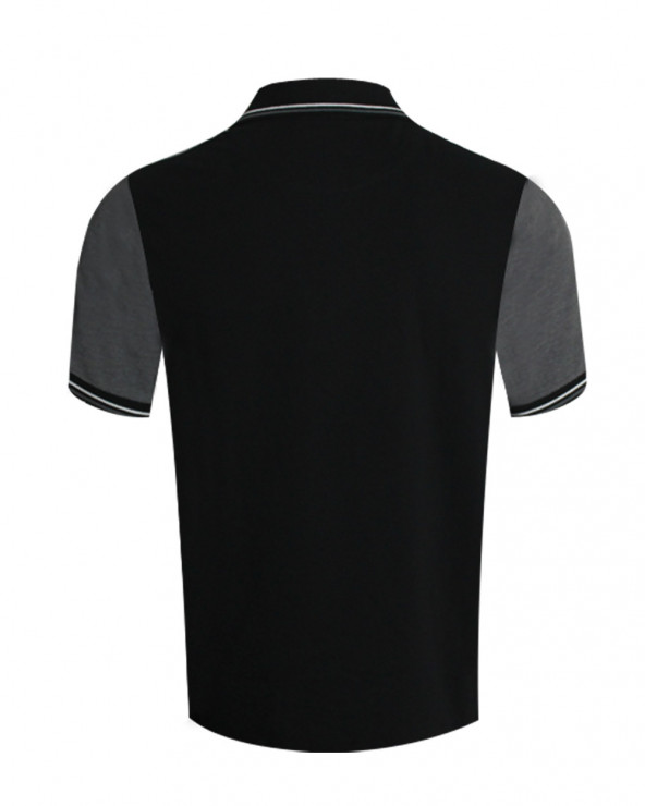 Dos du polo Marty Otago gris/noir pour homme