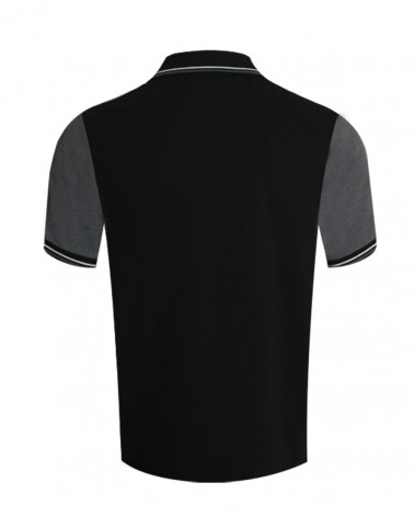 Dos du polo Marty Otago gris/noir pour homme