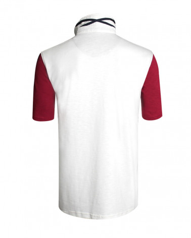 Dos du polo Old Leone Otago ecru pour homme