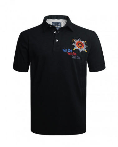 Polo Leone Otago manches courtes noir homme