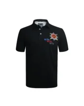 OLD LEONE POLO MC NOIR