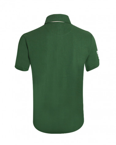 Dos du polo Clubby Otago vert foncé pour homme
