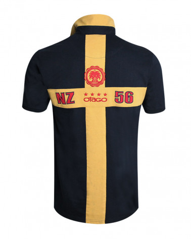 Polo Cross Otago manches courtes marine homme
