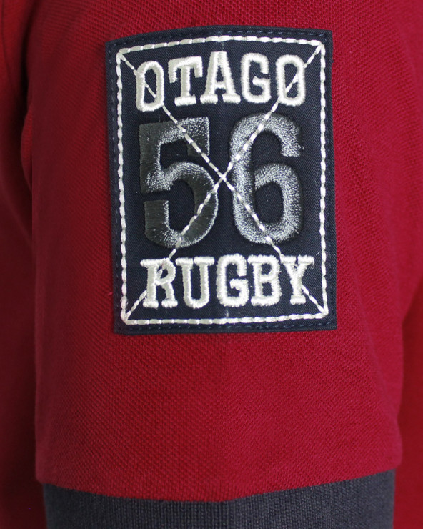 polo Flashpiké Otago rugby manches courtes bordeaux homme