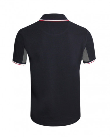 Dos du polo Deauville Otago marine/gris pour homme