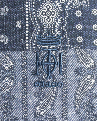 Broderie côté coeur de la chemise Patch Otago denim pour homme
