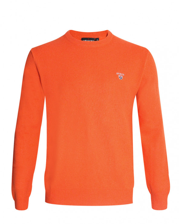 Pull Buenos Aires col rond Otago orange homme
