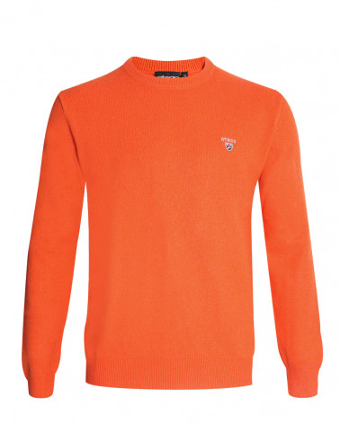 Pull Buenos Aires col rond Otago orange homme
