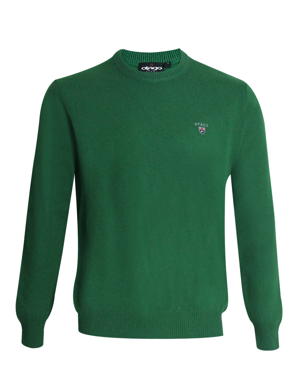 Pull Buenos Aires col rond Otago vert homme