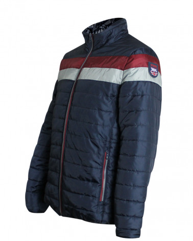 profil de la Doudoune Besty Otago rugby bleu marine homme